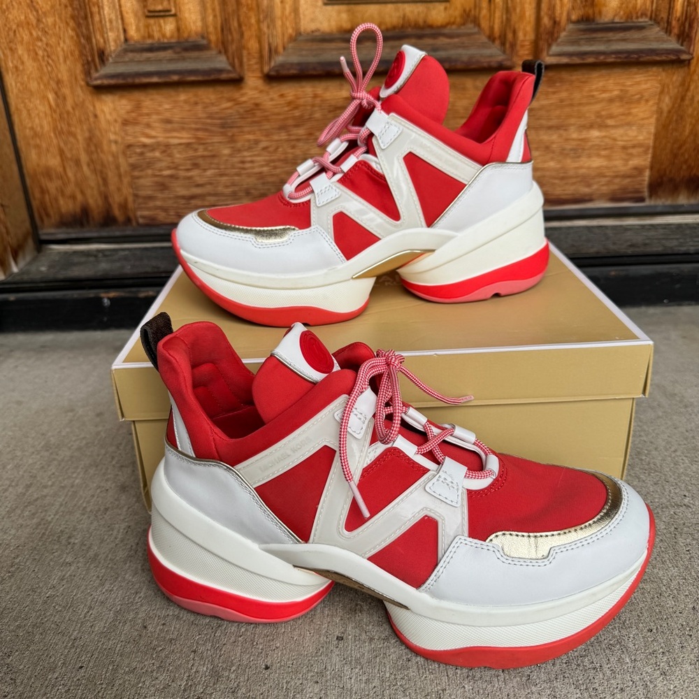 Michael Kors Olympia Trainer Scuba Sea Coral